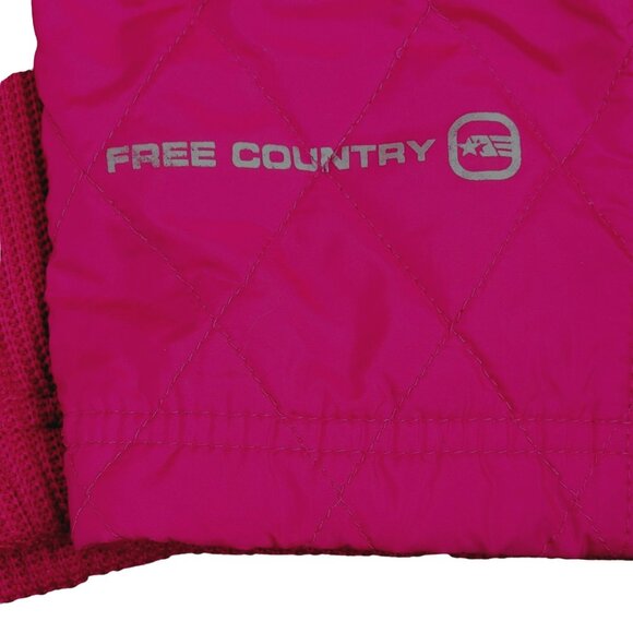 Free Country Women's Jacket with Hood Bright Pink Size Large JH1550 - Picture 3 of 5